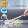 4-in-1 multi-functional brush for removing pet hair and cleaning window screens