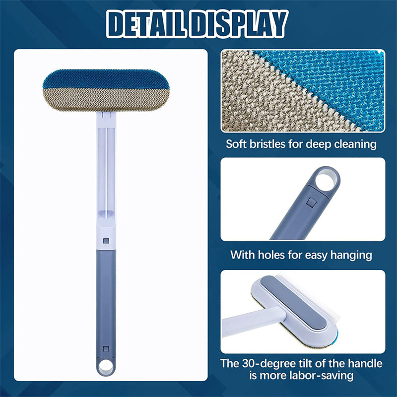 4-in-1 multi-functional brush for removing pet hair and cleaning window screens